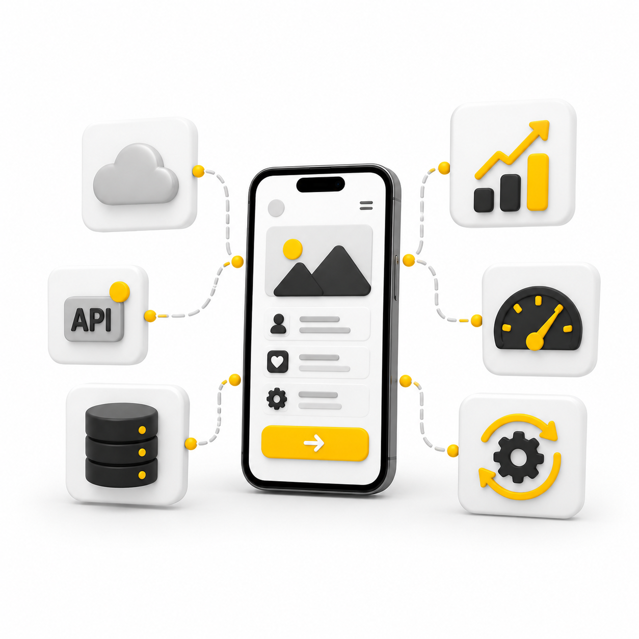 Maintenance and scale service illustration